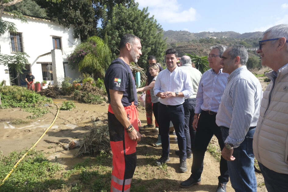 La Diputación de Málaga anuncia ayudas directas a los ayuntamientos para hacer frente a los daños de la DANA en la provincia