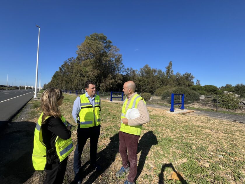 El Puerto de Huelva ultima la colocación de la infraestructura metálica que albergará la red de conducción de frío hasta el Hub Logístico de Frío