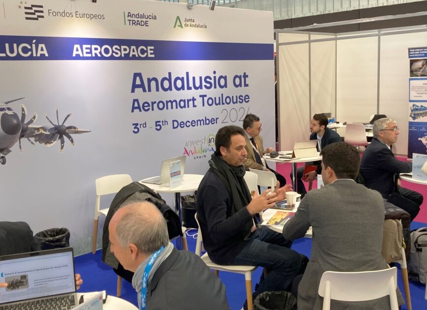 Andalucía TRADE refuerza el aeronáutico andaluz en Francia con un encuentro comercial en Aeromart Toulouse