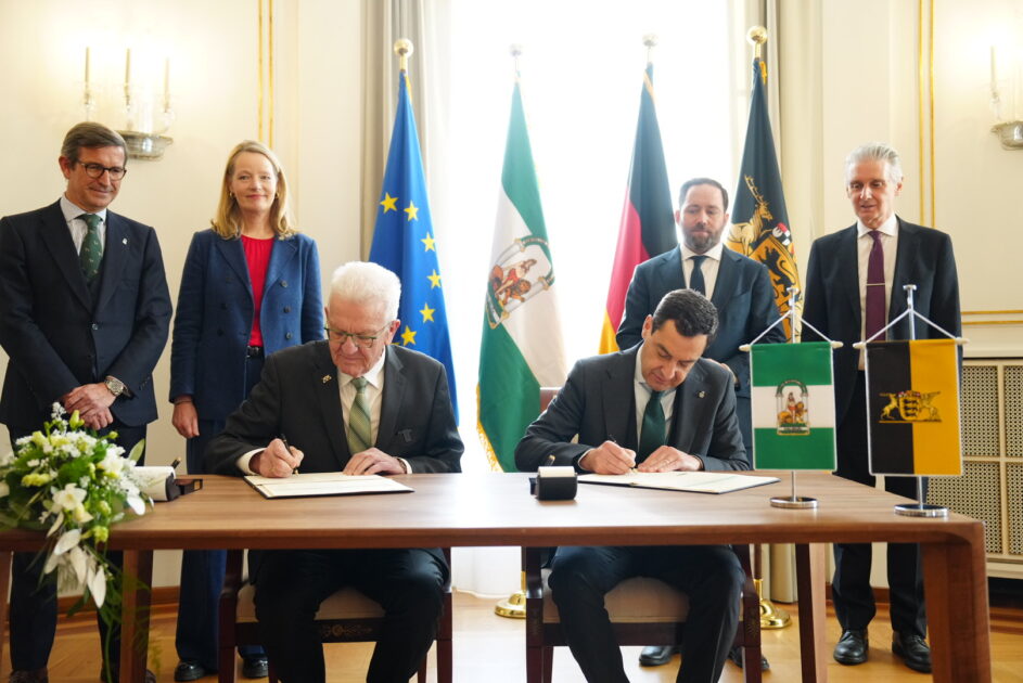 Andalucía y Baden-Württemberg rubrican su alianza para ser socios preferentes en el desarrollo del hidrógeno verde