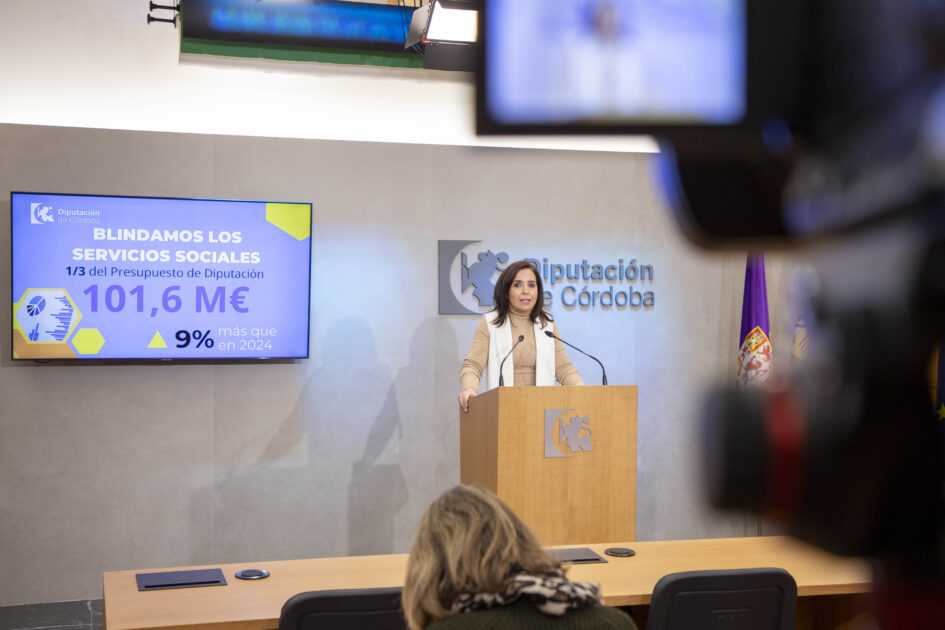 El presupuesto de la Diputación de Córdoba para políticas sociales alcanzará en 2025 los 106 millones de euros, un tercio del presupuesto total de la institución