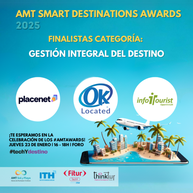 OK Located, Finalista en los SMART DESTINATIONS AWARDS del FITURTECHY 2025