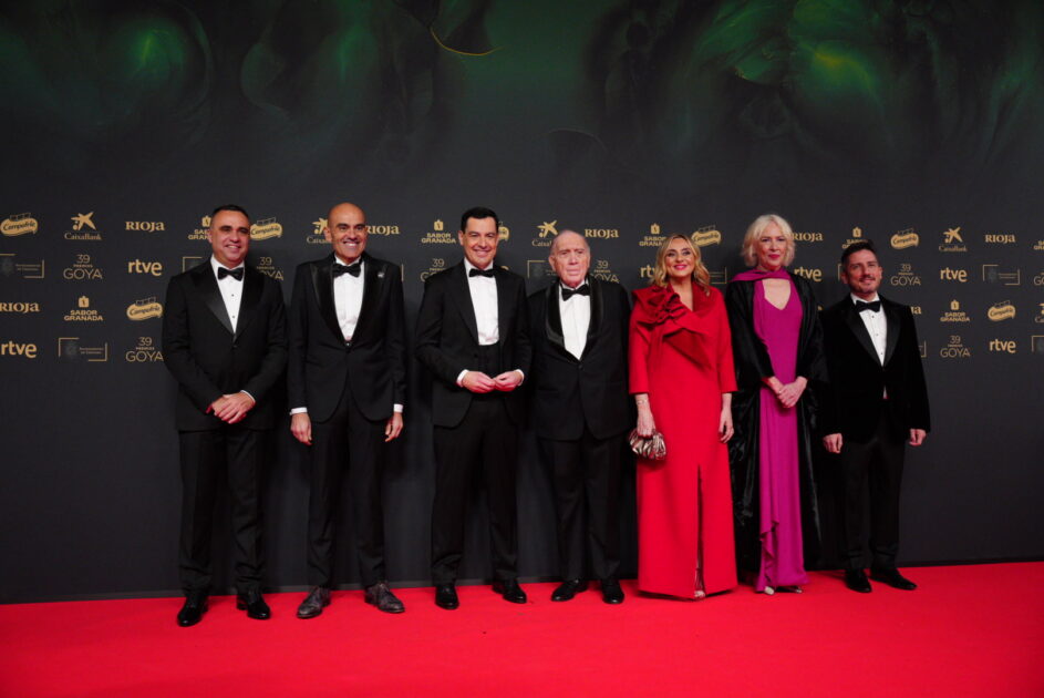 Moreno destaca en los Premios Goya el compromiso con el sector del cine y el enorme talento de los artistas andaluces