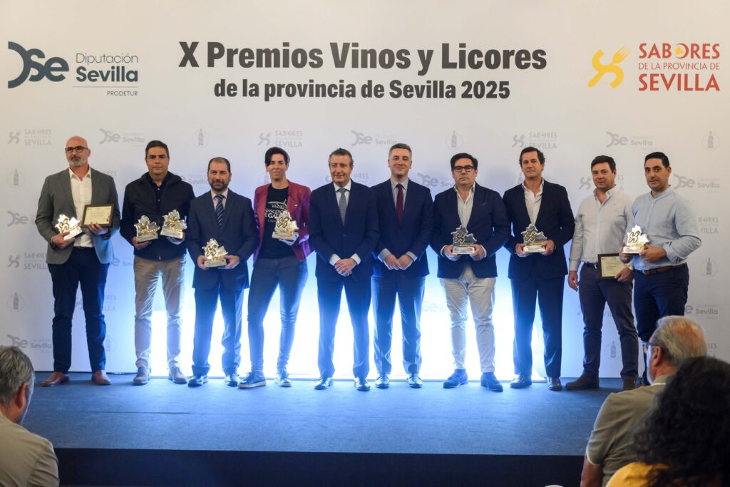 Entregados los galardones del premio de la Diputación de Sevilla 2025 "Vinos y Licores de la Provincia de Sevilla", que cumple una década de historia