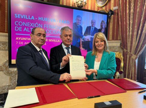 Huelva, Faro y Sevilla renuevan su compromiso por la conexión ferroviaria de alta velocidad entre Andalucía y el Algarve