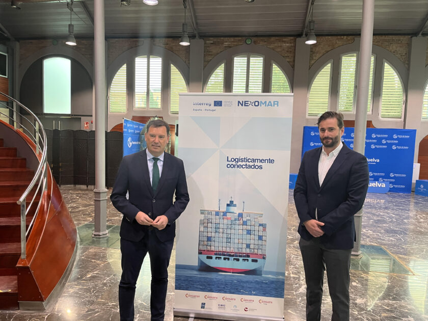 El Puerto de Huelva y la Cámara de Comercio llevan a cabo distintas actuaciones dentro del proyecto Nexomar para potenciar la intermodalidad, el transporte marítimo de corta distancia y la Zona de Actividades Logísticas