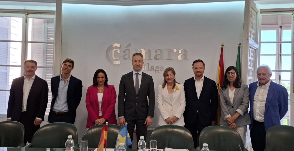 Visita institucional del Embajador de Suecia a la Cámara de Comercio de Málaga