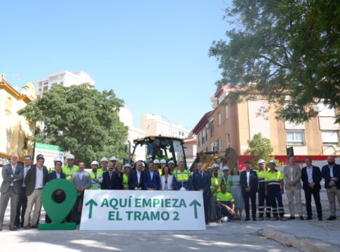 Moreno asiste al inicio de obra del segundo tramo de la prolongación del Metro de Málaga y pone en valor la palabra dada