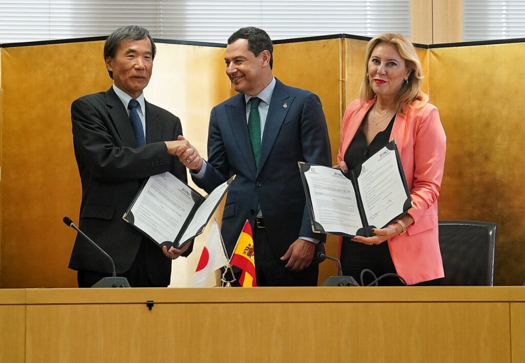 Andalucía y Japón firman un acuerdo para favorecer el intercambio de información y apoyo total a empresas japonesas y andaluzas que quieran invertir