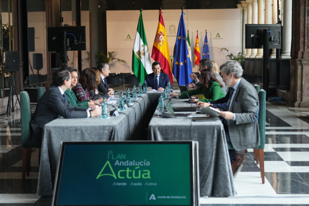 'Andalucía Actúa': 1.780 millones para reparar daños y ayudas directas a agricultores, autónomos y pymes