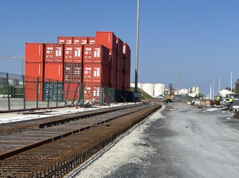 El Puerto de Huelva lleva a cabo las obras de ampliación de la terminal ferroviaria del Muelle Sur