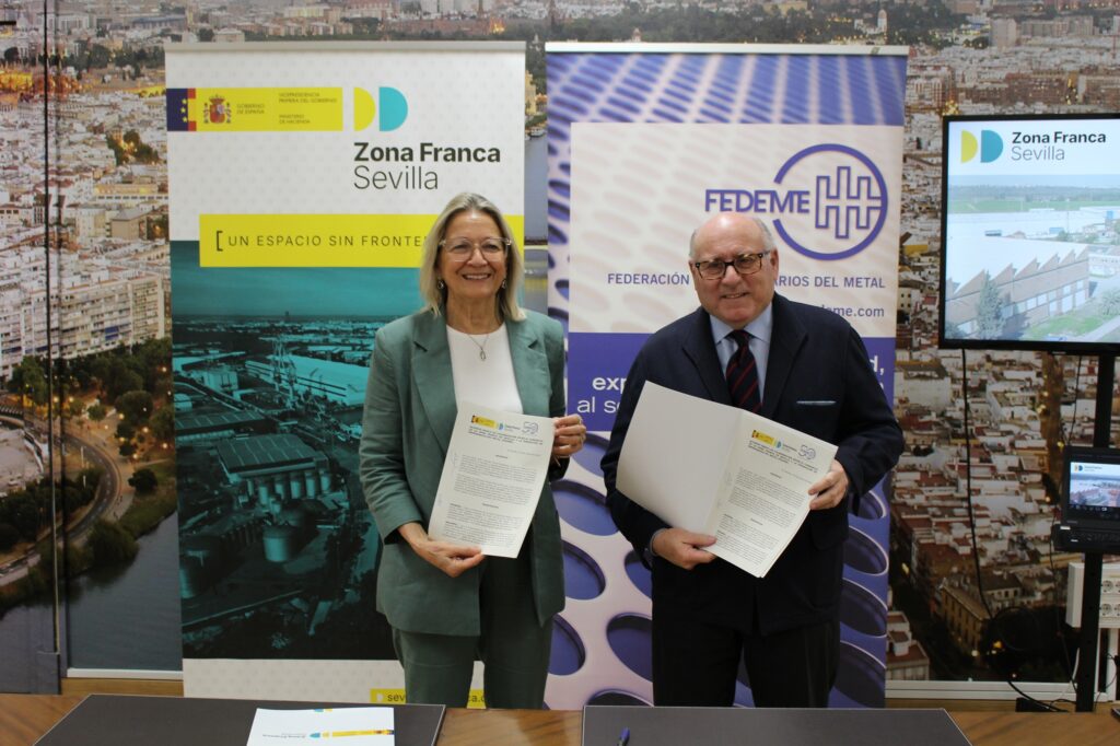 La Zona Franca de Sevilla y FEDEME impulsarán el desarrollo industrial, la innovación y el empleo cualificado en el sector del metal