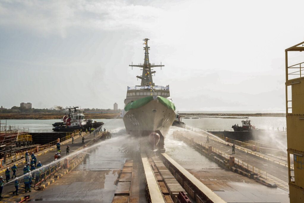 Navantia bota en San Fernando la sexta corbeta para Arabia Saudí