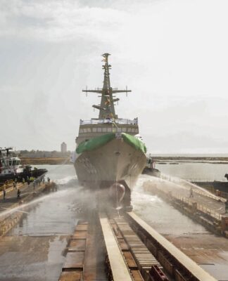 Navantia bota en San Fernando la sexta corbeta para Arabia Saudí