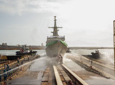 Navantia bota en San Fernando la sexta corbeta para Arabia Saudí